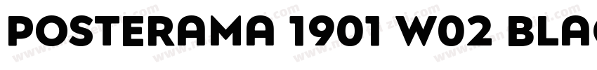 Posterama 1901 W02 Black字体转换